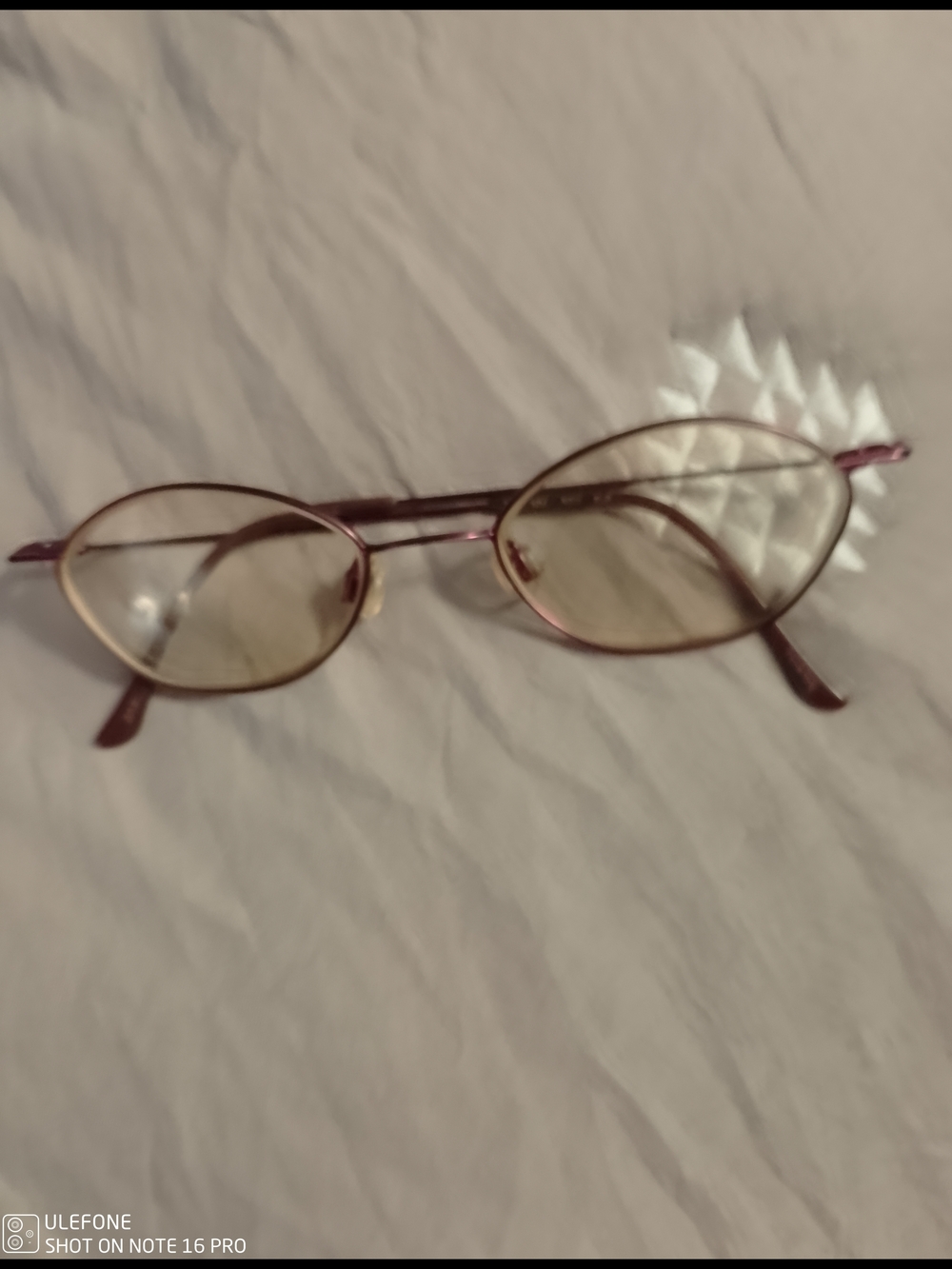 Milan Women's Oval Metal Frame Glasses in Rose Gold